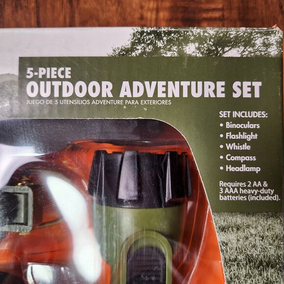 Ozark Trail 5 Piece Outdoor Adventure Set Binoculars Compass Flashlight and More - Picture 3 of 5